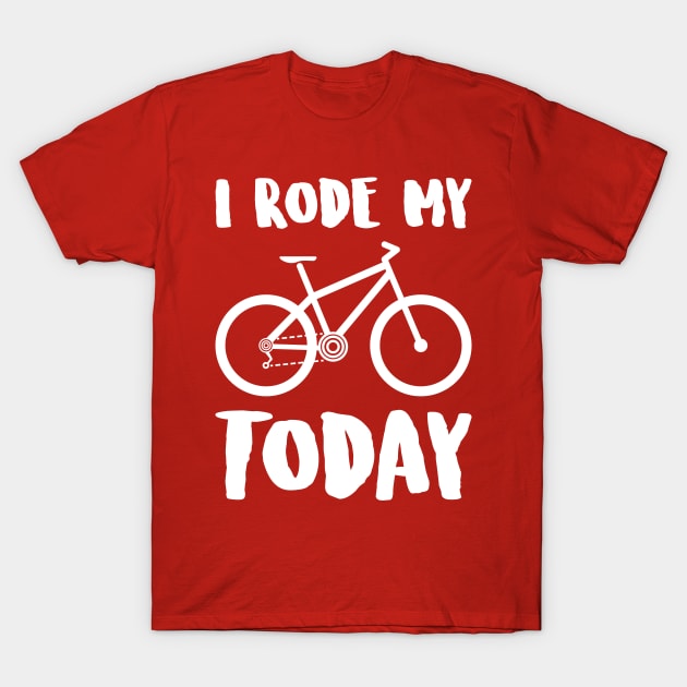 i rode my XC BIKE today T-Shirt by reigedesign